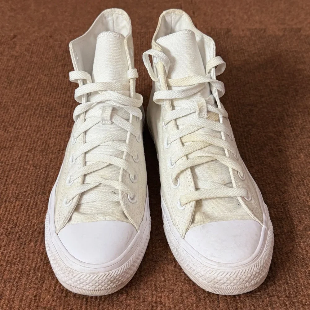 Converse Chuck Taylor All Star High Top White Monochrome 1U646F Mens 9 Womens 11 - Picture 4 of 12